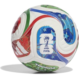 adidas FIFA World Cup 26™ Trionda Mini Soccer Ball(White/Team Royal Blue/Solar Blue/Power Red/Trionda)