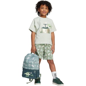 adidas Kids’ Star Wars Mandalorian T-Shirt(Linen Green/Cyber Metallic)