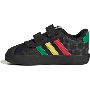 adidas Kids VL Court 3.0 Sneakers(Black/Green/Pure Ruby)