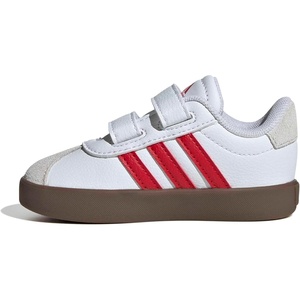 adidas Kids VL Court 3.0 Sneakers(White/Better Scarlet/Grey)