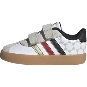 adidas Kids VL Court 3.0 Sneakers(White/Black/Gold Metallic)