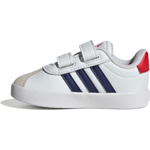 adidas Kids VL Court 3.0 Sneakers(White/Dark Blue/Better Scarlet)