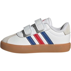 adidas Kids VL Court 3.0 Sneakers(White/Team Royal Blue/Better Scarlet)