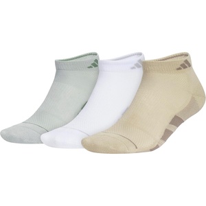 adidas Men’s All Day Training Low Cut Ankle Socks (3 Pairs) Lightweight Performance(Wonder Sage Green/White/Wonder Cargo Khaki)