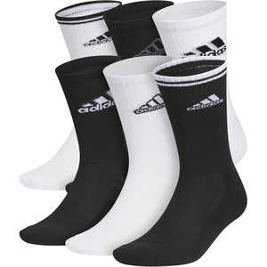 adidas Men’s Athletic Cushioned Crew Socks (6 Pairs) Durable & Comfortable(White/Black/Mixed/2)
