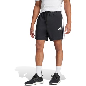 adidas Men’s Essentials 3-Stripes Chelsea 7-inch Shorts(Black/White)