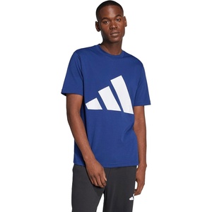 adidas Men’s Essentials Big Logo T-Shirt(Dark Blue/White)