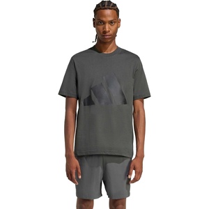 adidas Men’s Essentials Big Logo T-Shirt(Grey/Black)
