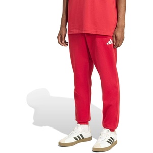 adidas Men’s Essentials FeelCozy Fleece Pants(Active Maroon/White)
