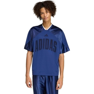 adidas Men’s Stadium Graphic Mesh T-Shirt(Dark Blue/Off White)