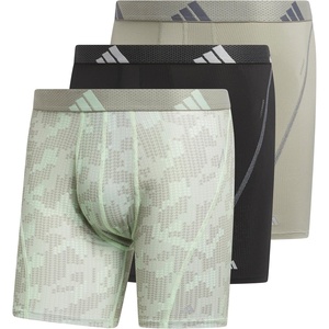 adidas Performance Mesh Boxer Briefs Underwear 2-Pack(Digi Camo Silver Pebble-semi Green Spark/Silver Pebble Grey/Semi Green Spark)