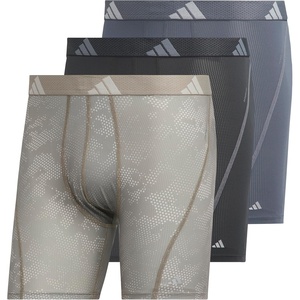 adidas Performance Mesh Boxer Briefs Underwear 2-Pack(Drift Wonder Alumina-putty Beige/Carbon Grey/Onix Grey)