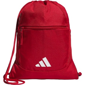adidas Stadium Sackpack – Drawstring Backpack for Sports, Small Gym Bag, 13L(Team Power Red 2/White)