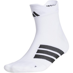 adidas Unisex Adizero Running Socks (1 Pair) Performance & Training(White/Black/Quarter)