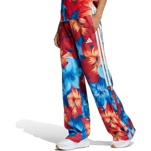 adidas Women’s Farm Tiro House of Tiro Track Pants(Light Blue/Tactile Red/Cream White)