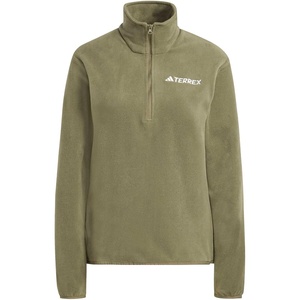 adidas Women’s Terrex Multi Essentials Half-zip Fleece Hiking Jacket(Olive Strata)