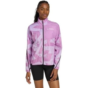 adidas Women’s Terrex Multi Printed Trail Running Wind Jacket(Preloved Purple/Powder Plum)