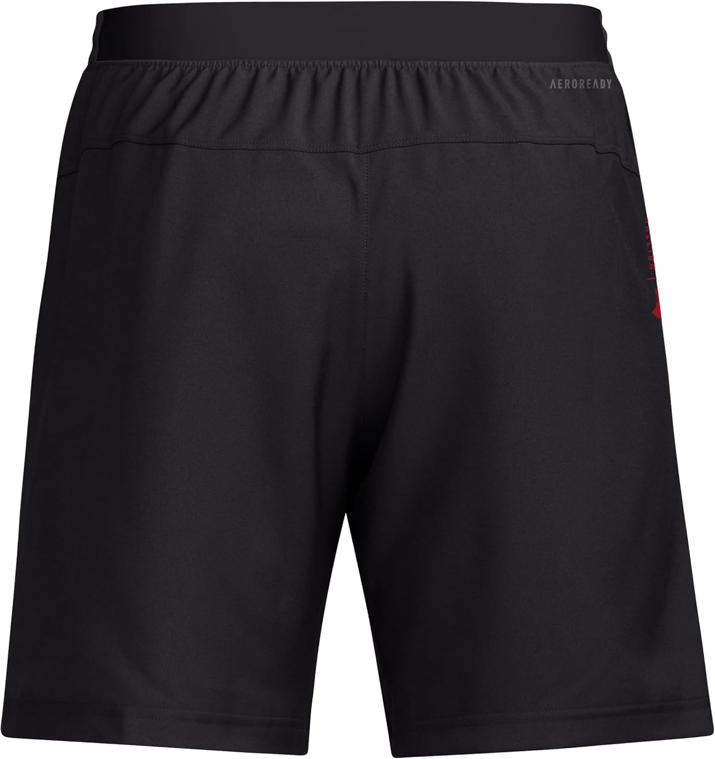 image:imageAdidas Mens NCAA Designed for Training Team Graphic Woven ShortsBlackTeam Power RedNorth Carolina State University