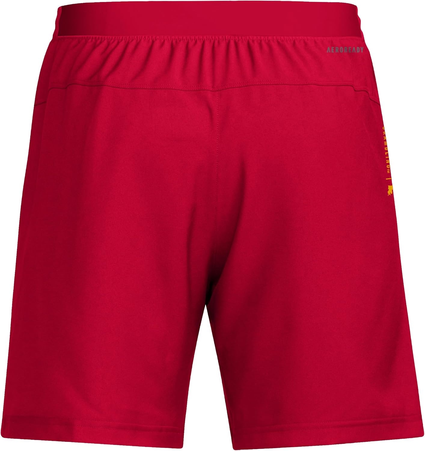image:imageAdidas Mens NCAA Designed for Training Team Graphic Woven ShortsTeam Power RedTeam Collegiate GoldGrambling State University