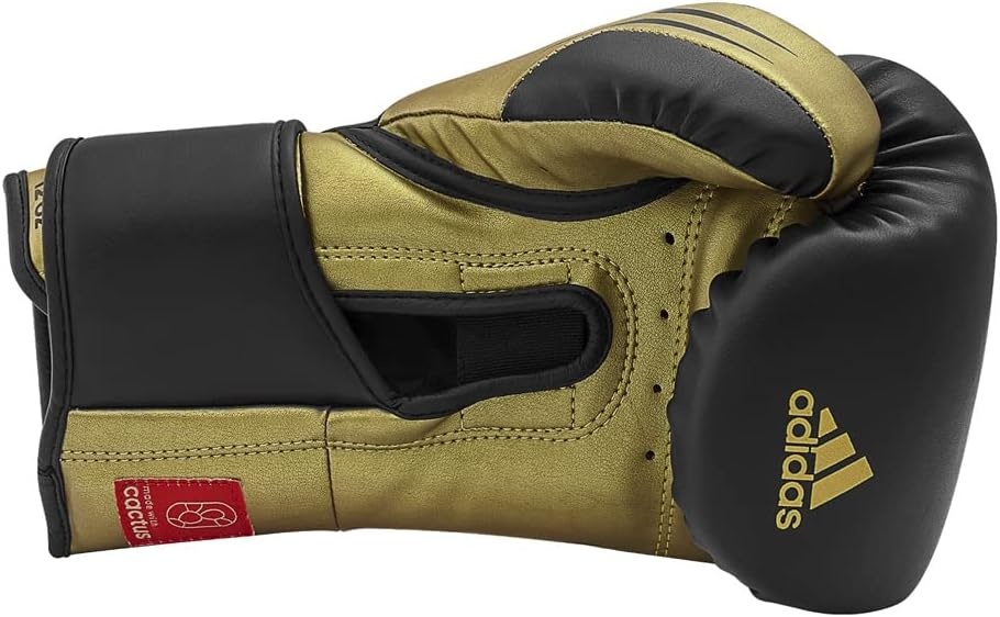 image:imageAdidas Tilt 350 PRO Training Gloves Hook amp Loop with new Tilt Technology for Men Women Unisex Sustainable Vegan Leather Boxing Kickboxing MMA Training GlovesBlackGold Met