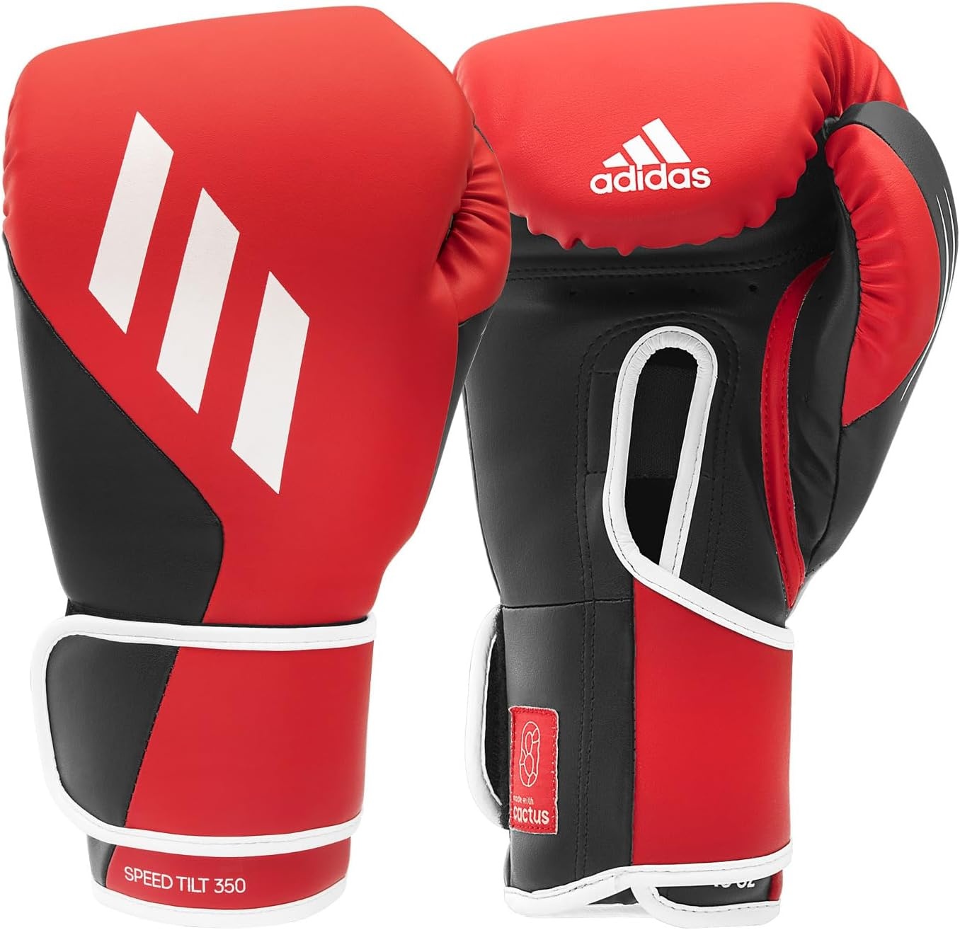 image:imageAdidas Tilt 350 PRO Training Gloves Hook amp Loop with new Tilt Technology for Men Women Unisex Sustainable Vegan Leather Boxing Kickboxing MMA Training GlovesActive RedBlack