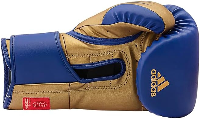 image:imageAdidas Tilt 350 PRO Training Gloves Hook amp Loop with new Tilt Technology for Men Women Unisex Sustainable Vegan Leather Boxing Kickboxing MMA Training GlovesBlue Metallic Gold