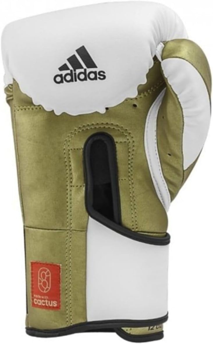 image:imageAdidas Tilt 350 PRO Training Gloves Hook amp Loop with new Tilt Technology for Men Women Unisex Sustainable Vegan Leather Boxing Kickboxing MMA Training GlovesWhiteGold Met