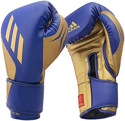 image:imageAdidas Tilt 350 PRO Training Gloves Hook amp Loop with new Tilt Technology for Men Women Unisex Sustainable Vegan Leather Boxing Kickboxing MMA Training GlovesBlue Metallic Gold