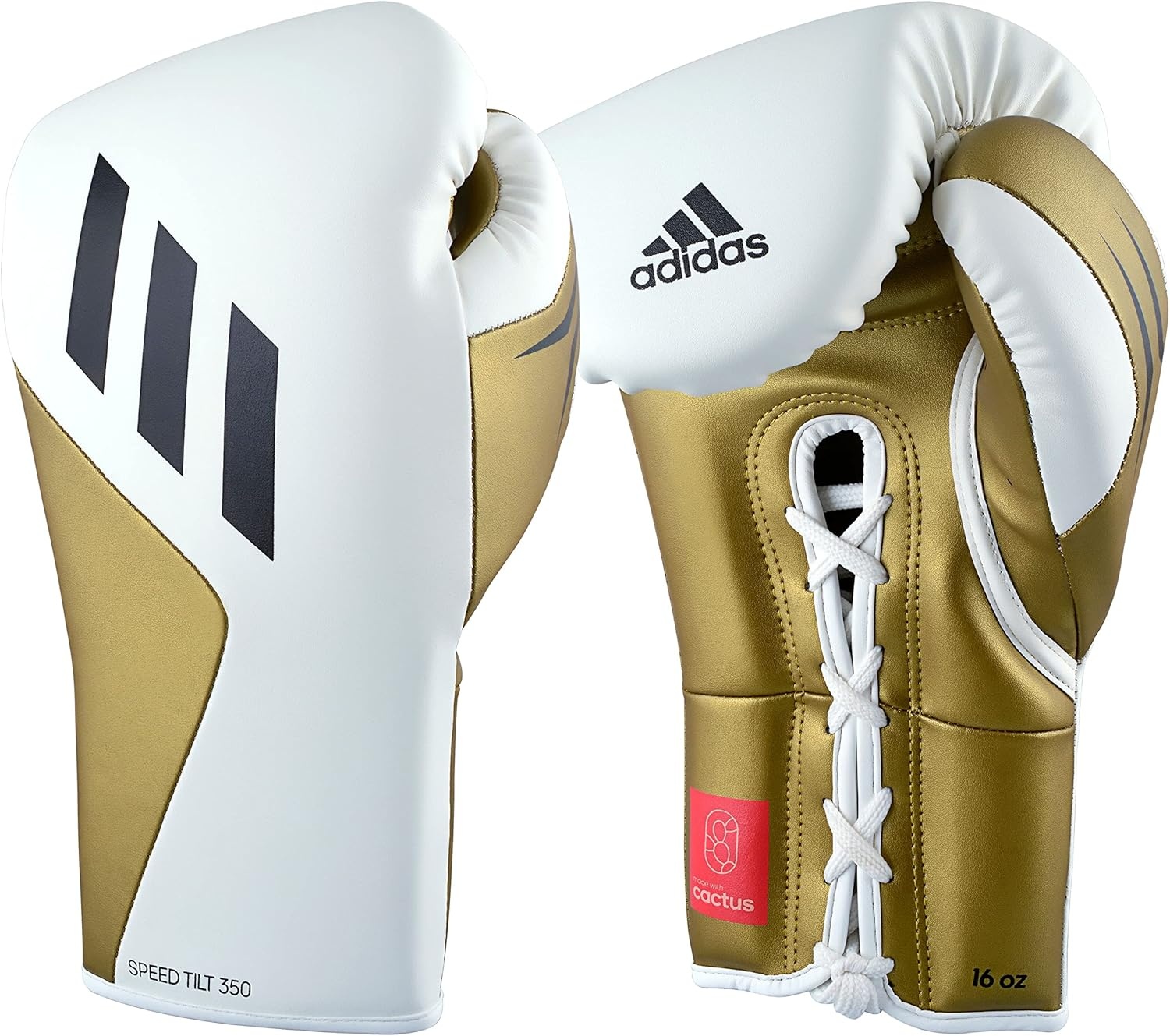 image:imageAdidas Tilt 350 PRO Training Gloves Hook amp Loop with new Tilt Technology for Men Women Unisex Sustainable Vegan Leather Boxing Kickboxing MMA Training GlovesWhiteGold Met