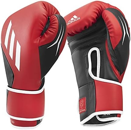 image:imageAdidas Tilt 350 PRO Training Gloves Hook amp Loop with new Tilt Technology for Men Women Unisex Sustainable Vegan Leather Boxing Kickboxing MMA Training GlovesActive RedBlack