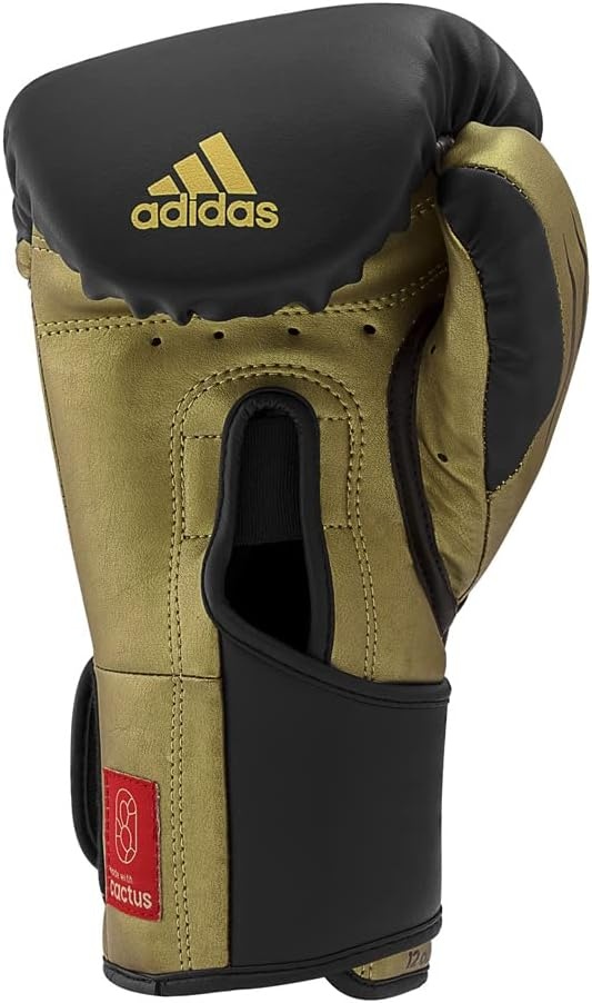 image:imageAdidas Tilt 350 PRO Training Gloves Hook amp Loop with new Tilt Technology for Men Women Unisex Sustainable Vegan Leather Boxing Kickboxing MMA Training GlovesBlackGold Met