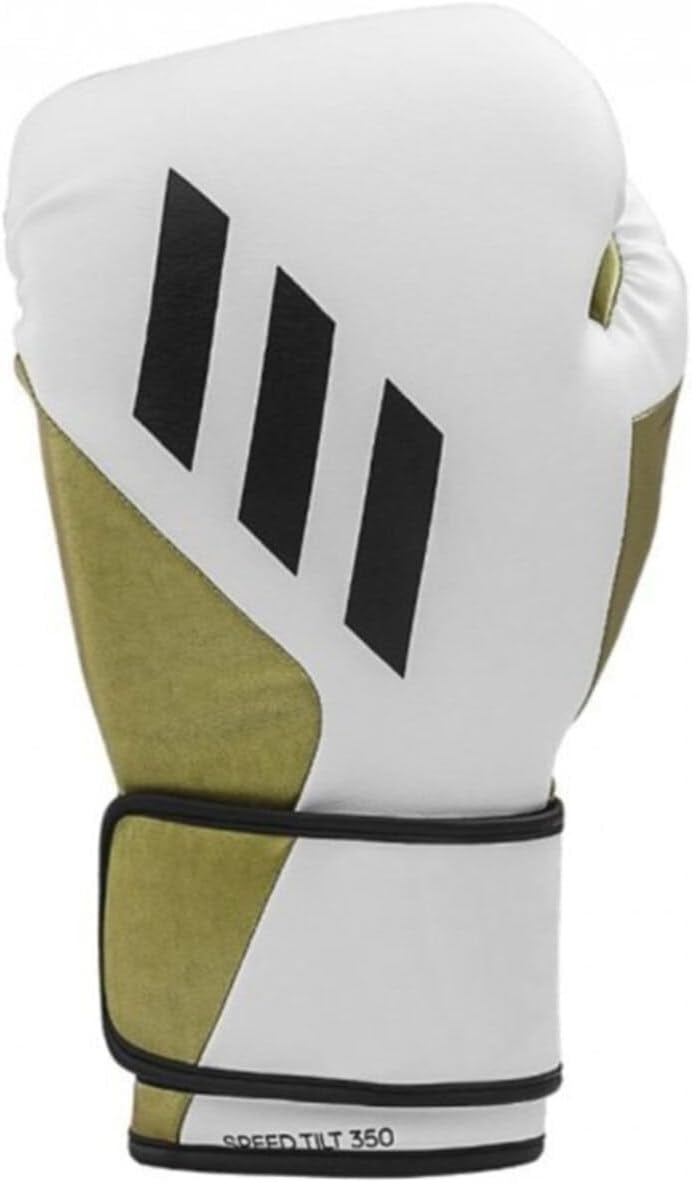 image:imageAdidas Tilt 350 PRO Training Gloves Hook amp Loop with new Tilt Technology for Men Women Unisex Sustainable Vegan Leather Boxing Kickboxing MMA Training GlovesWhiteGold Met