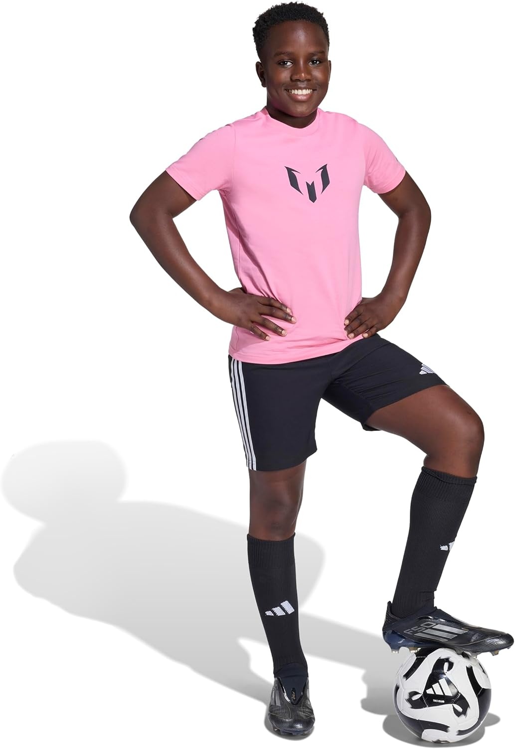 image:imageAdidas Unisex Kids Messi TShirtEasy PinkName Number