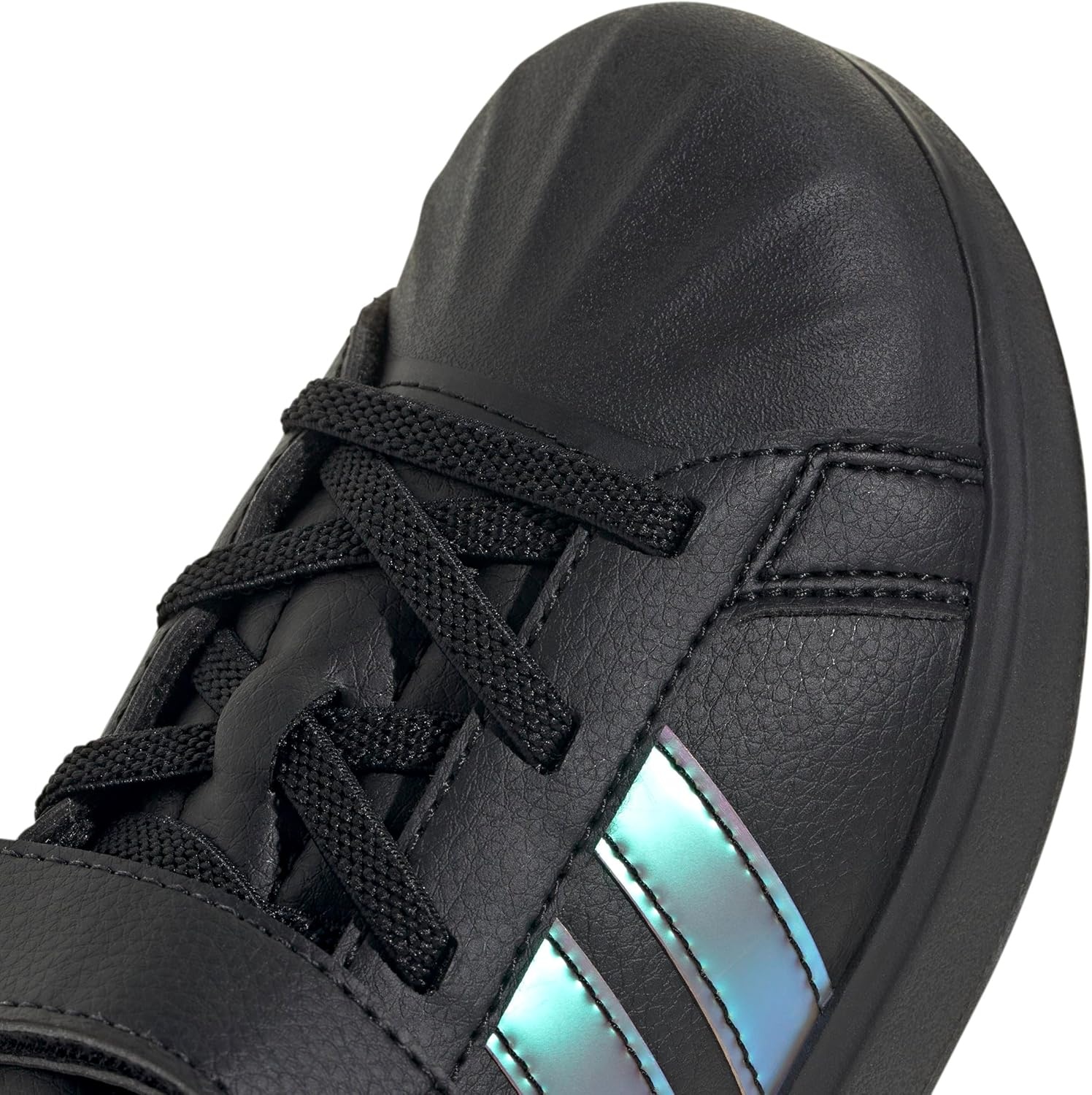 image:imageAdidas UnisexChild Streettalk Elastic Lace amp StrapBlackIridescentWhite