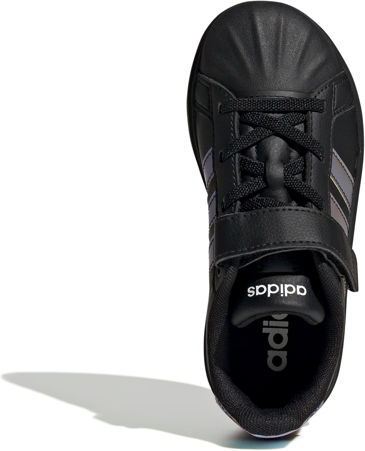 image:imageAdidas UnisexChild Streettalk Elastic Lace amp StrapBlackIridescentWhite