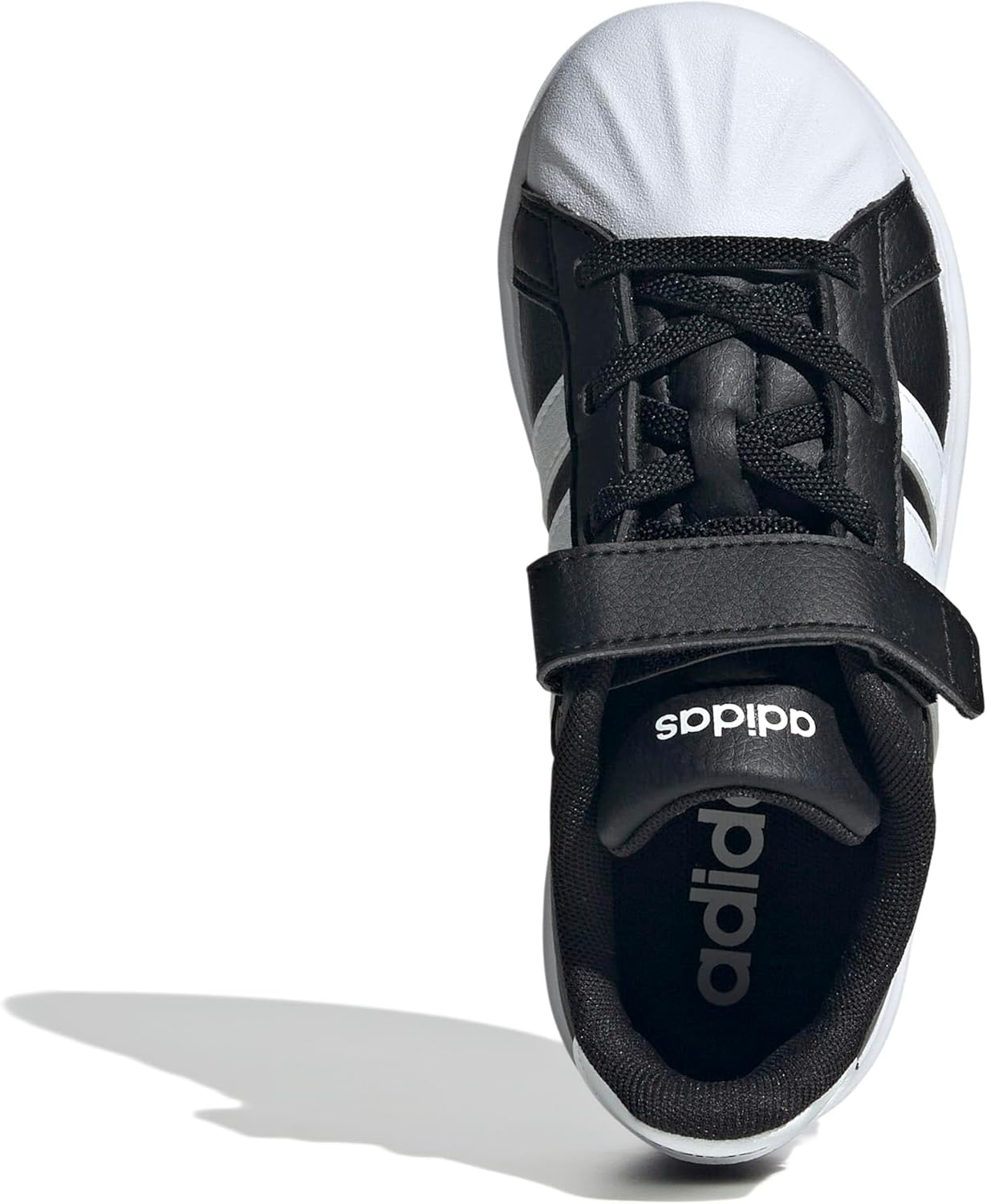 image:imageAdidas UnisexChild Streettalk Elastic Lace amp StrapBlackWhiteWhite