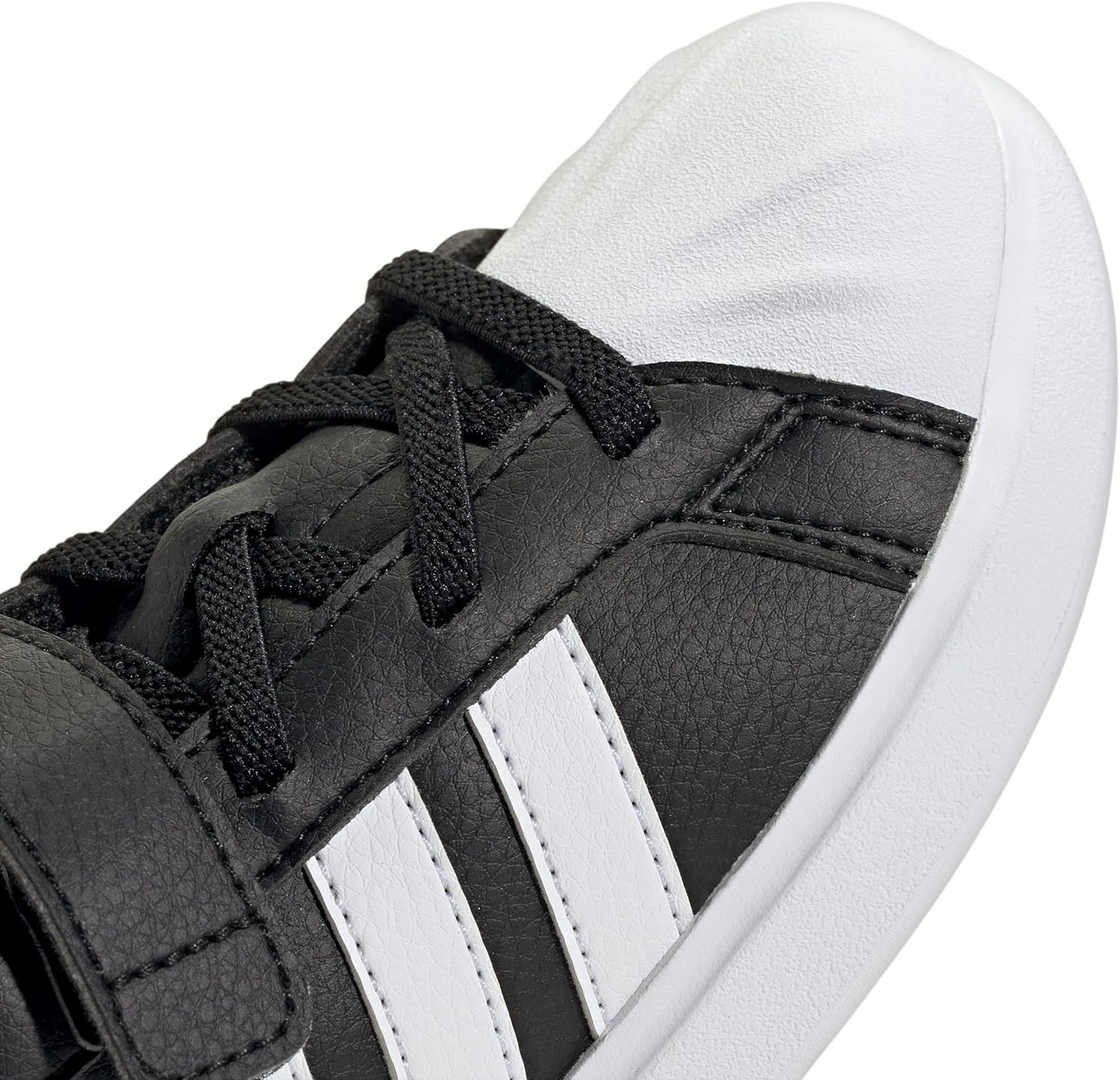 image:imageAdidas UnisexChild Streettalk Elastic Lace amp StrapBlackWhiteWhite