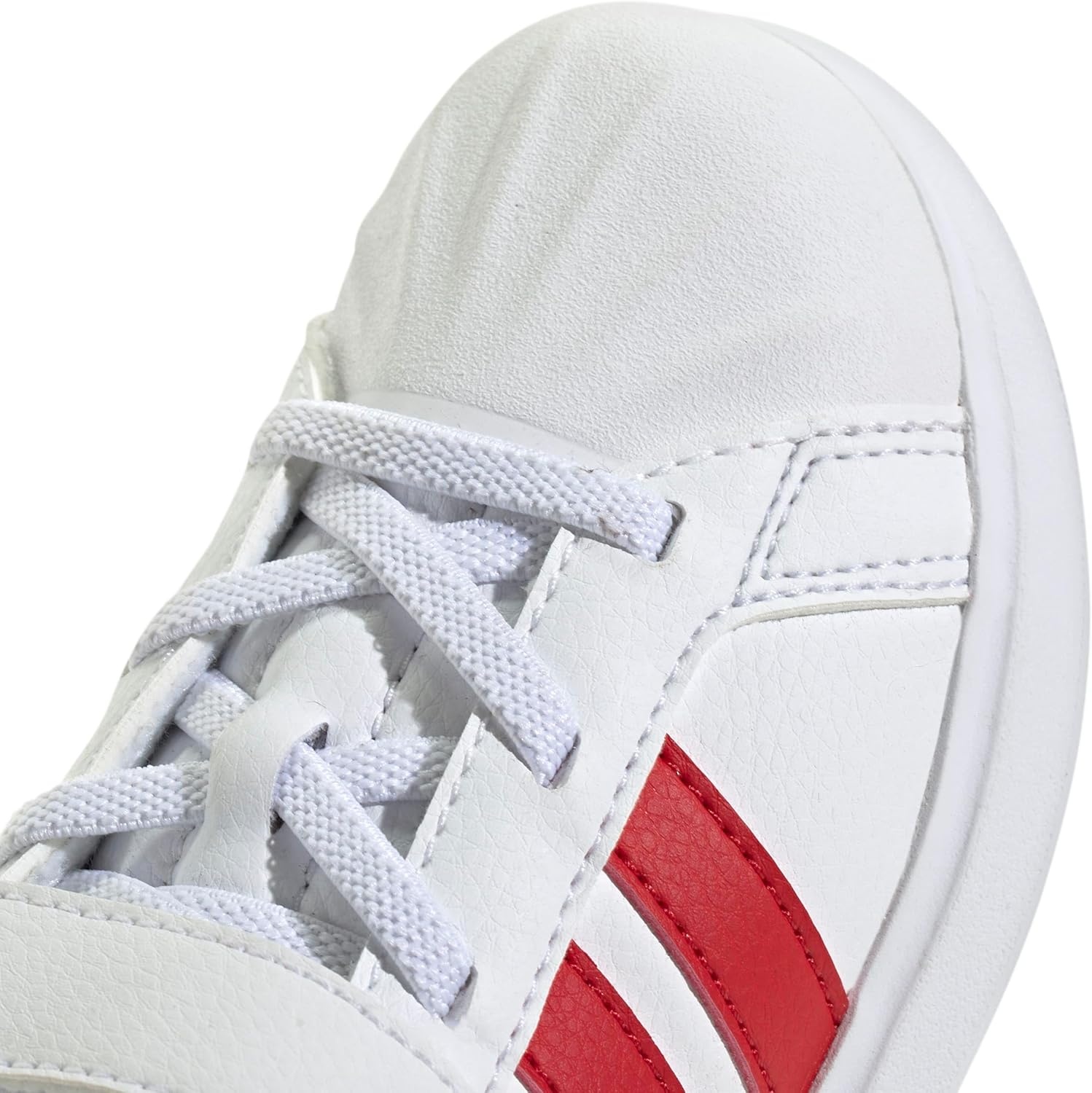 image:imageAdidas UnisexChild Streettalk Elastic Lace amp StrapWhiteBetter ScarletBlack