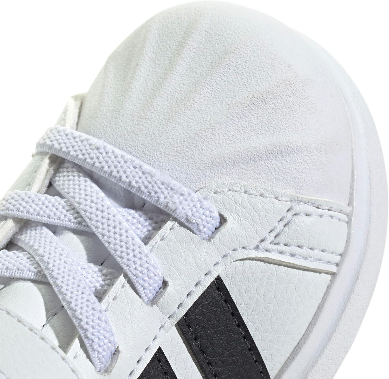 image:imageAdidas UnisexChild Streettalk Elastic Lace amp StrapWhiteBlackBlack