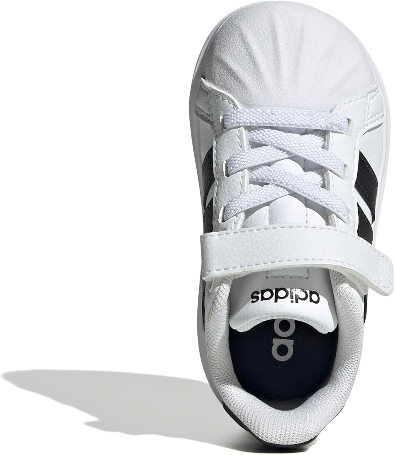 image:imageAdidas UnisexChild Streettalk Elastic Lace amp StrapWhiteBlackBlack