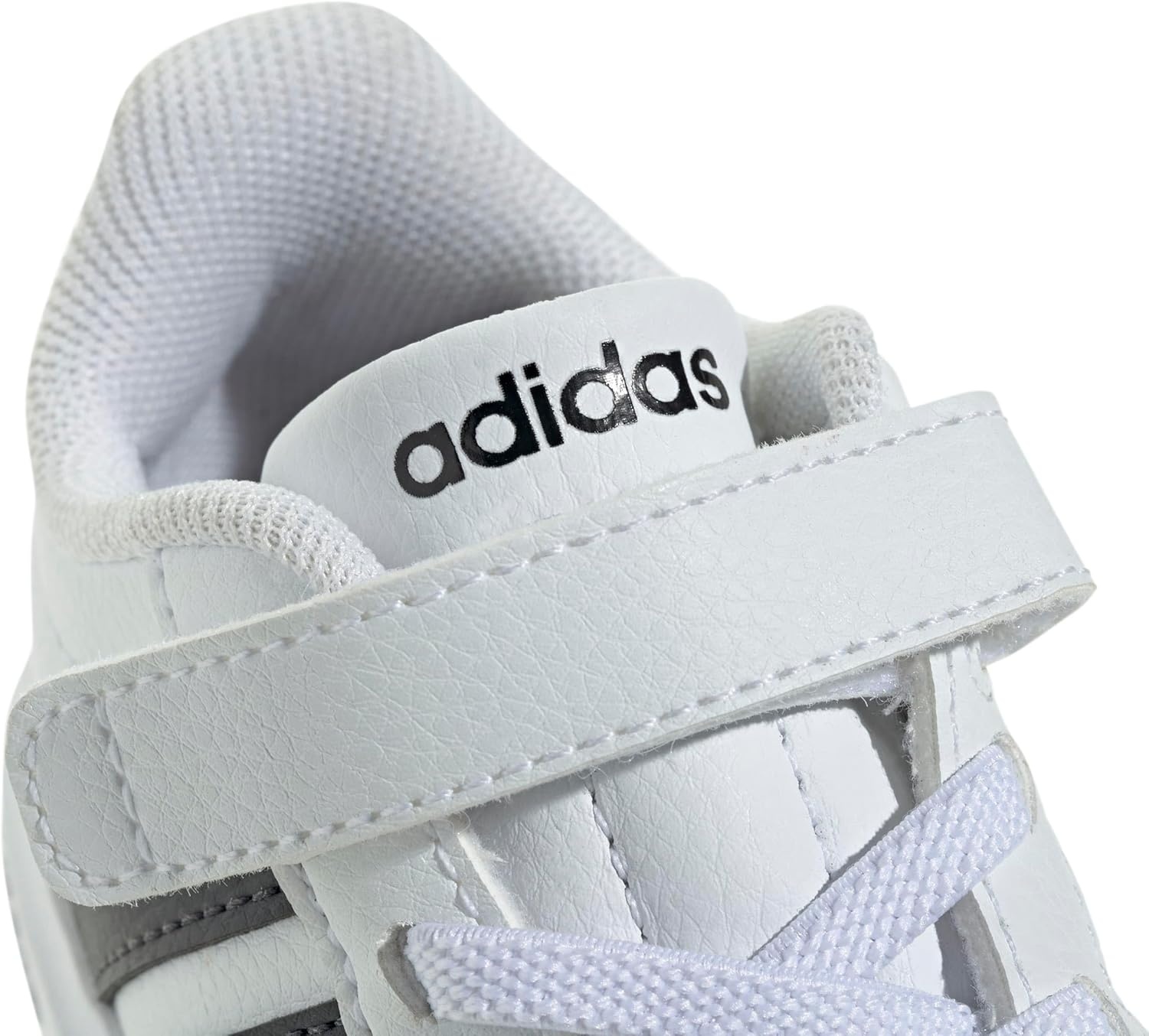 image:imageAdidas UnisexChild Streettalk Elastic Lace amp StrapWhiteBlackBlack