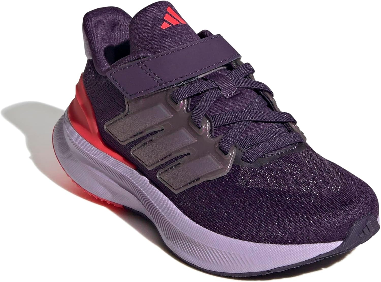 image:imageAdidas UnisexChild Ultrarun 5 Elastic Lace amp StrapAurora PlumPowder PlumLucid Red