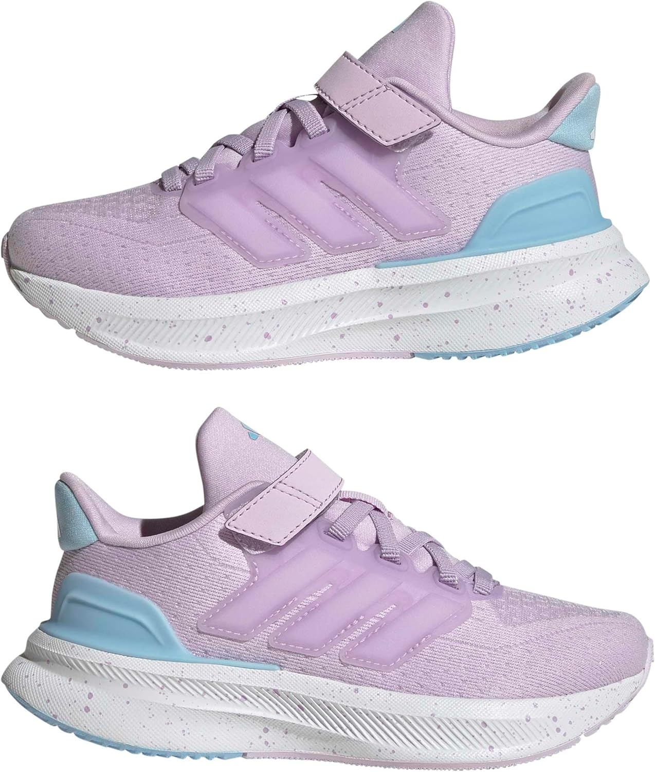 image:imageAdidas UnisexChild Ultrarun 5 Elastic Lace amp StrapIce LavenderWhiteClear Sky