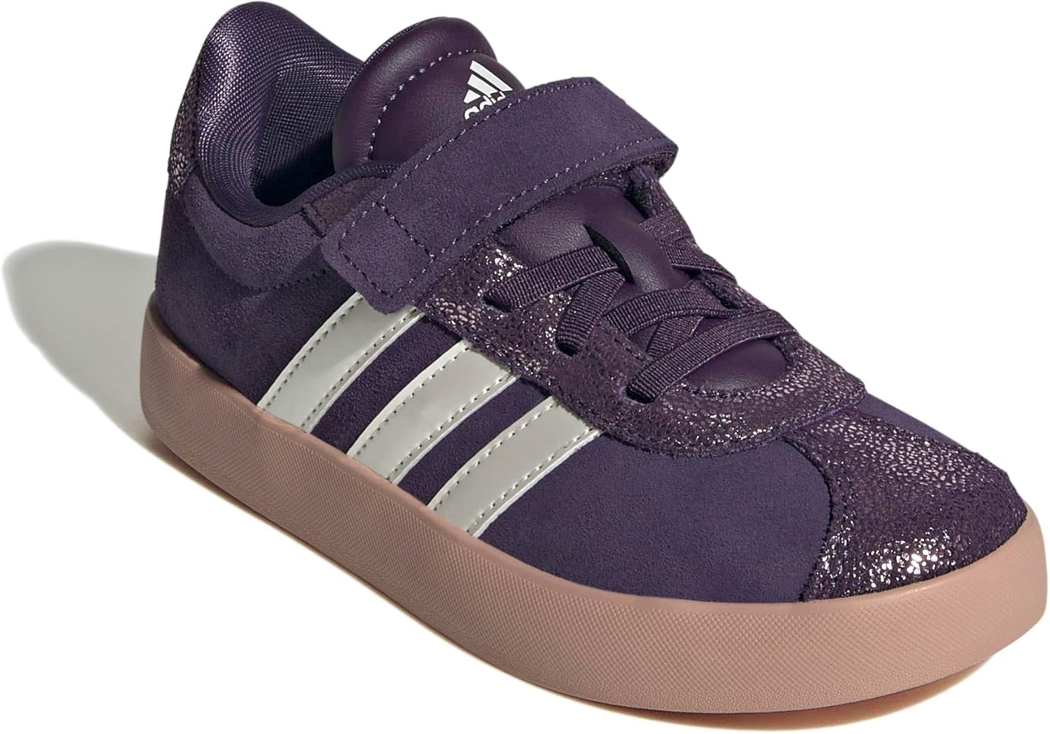 image:imageAdidas UnisexChild Vl Court BoldAurora PlumZero MetallicPink Gum