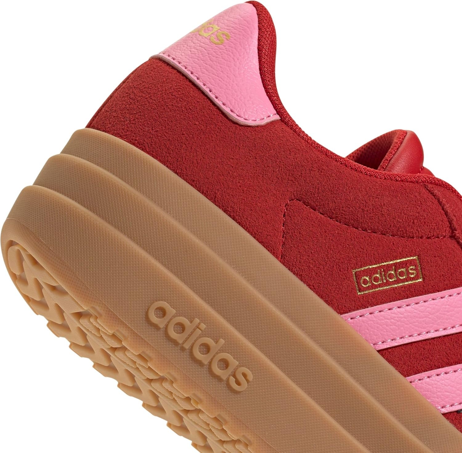 image:imageAdidas UnisexChild Vl Court BoldBetter ScarletBliss PinkGold Metallic