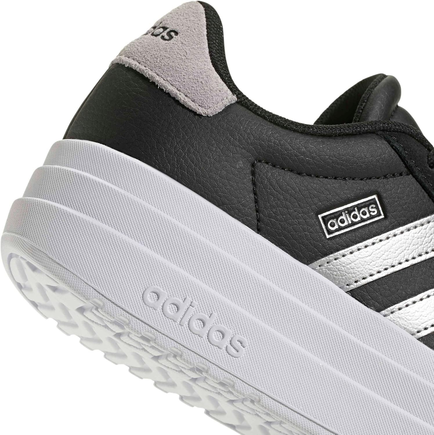 image:imageAdidas UnisexChild Vl Court BoldBlackSilver MetallicWhite