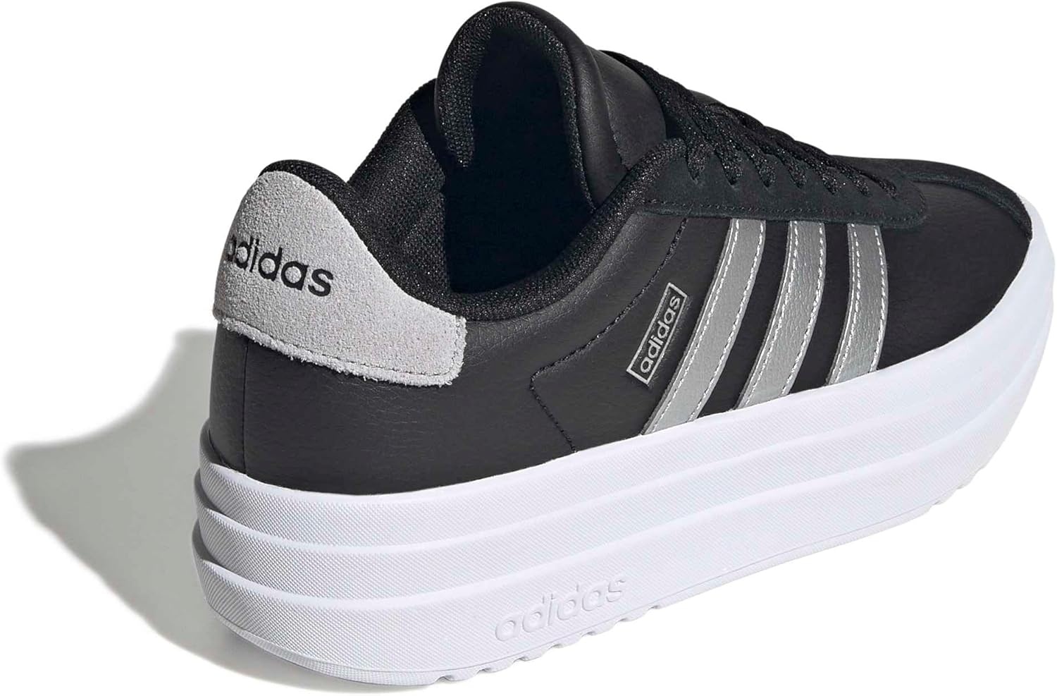 image:imageAdidas UnisexChild Vl Court BoldBlackSilver MetallicWhite