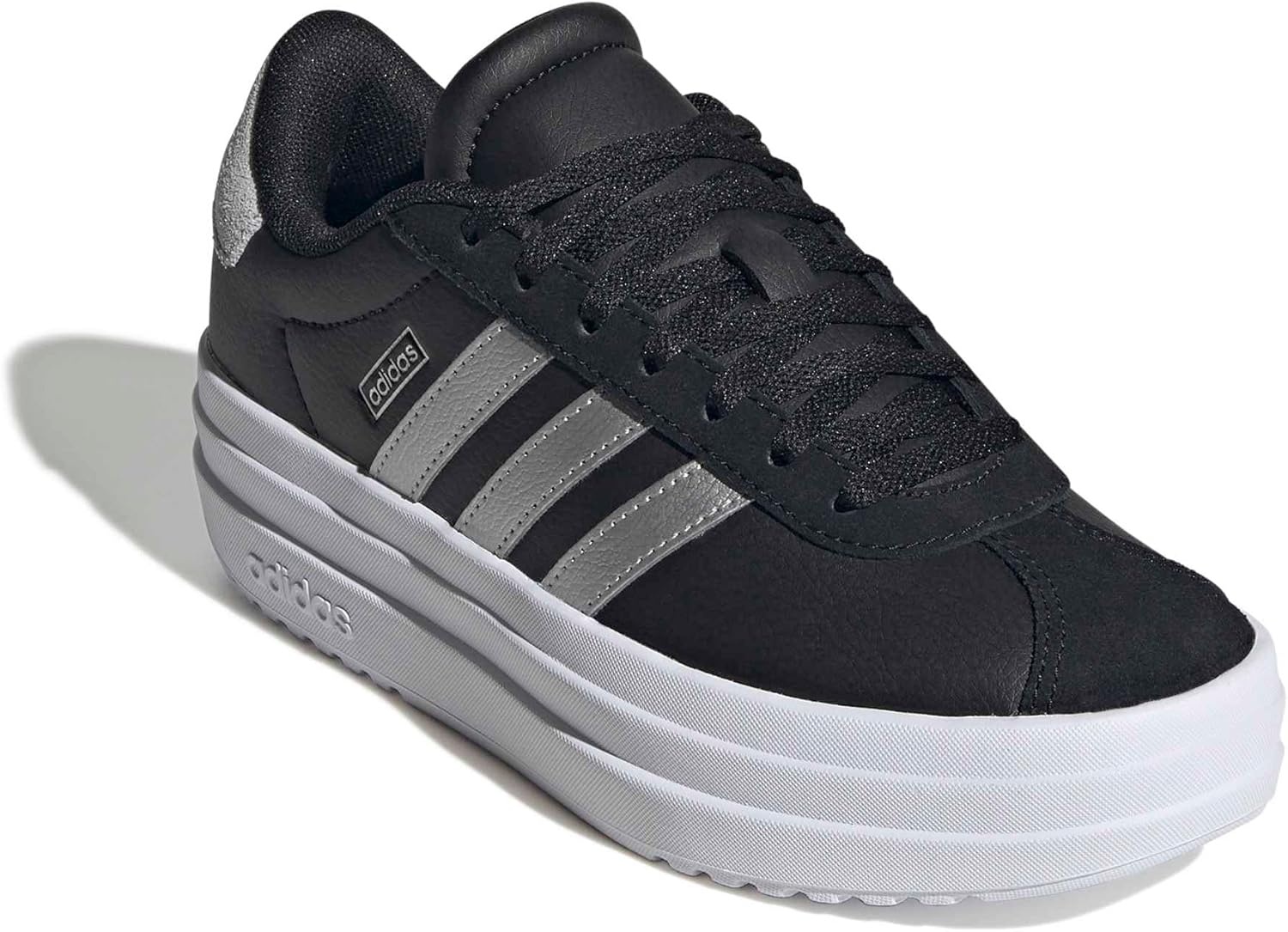 image:imageAdidas UnisexChild Vl Court BoldBlackSilver MetallicWhite