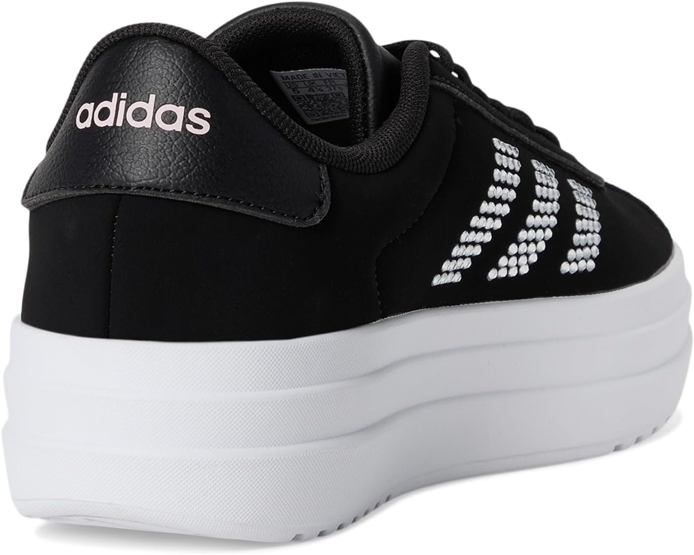 image:imageAdidas UnisexChild Vl Court BoldBlackWhiteClear Pink