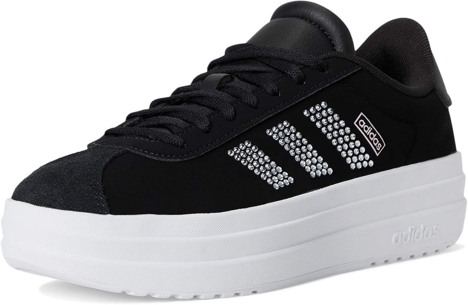 image:imageAdidas UnisexChild Vl Court BoldBlackWhiteClear Pink